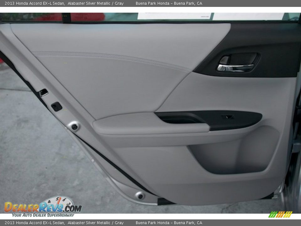 2013 Honda Accord EX-L Sedan Alabaster Silver Metallic / Gray Photo #27