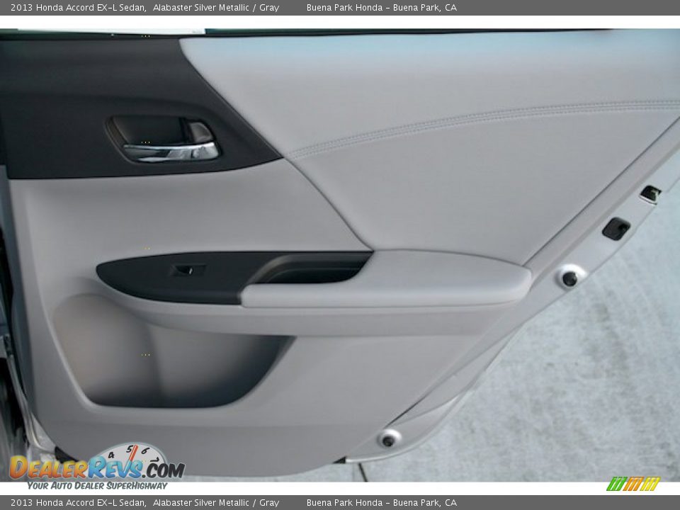 2013 Honda Accord EX-L Sedan Alabaster Silver Metallic / Gray Photo #28