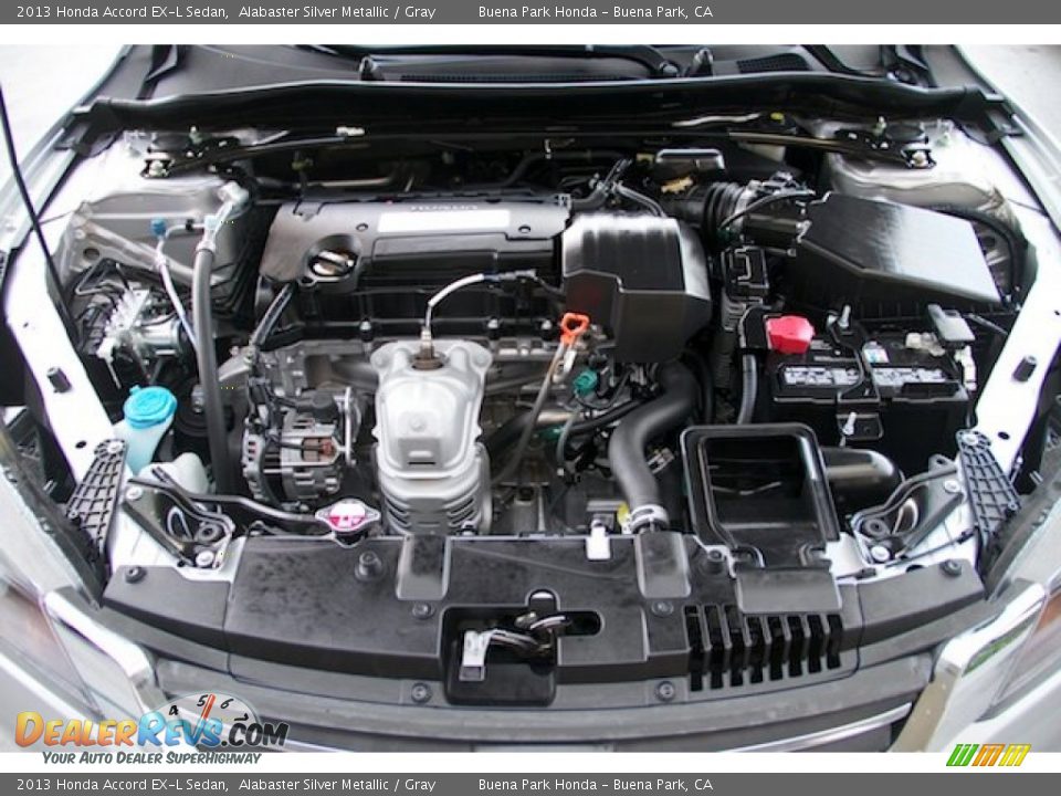 2013 Honda Accord EX-L Sedan Alabaster Silver Metallic / Gray Photo #30