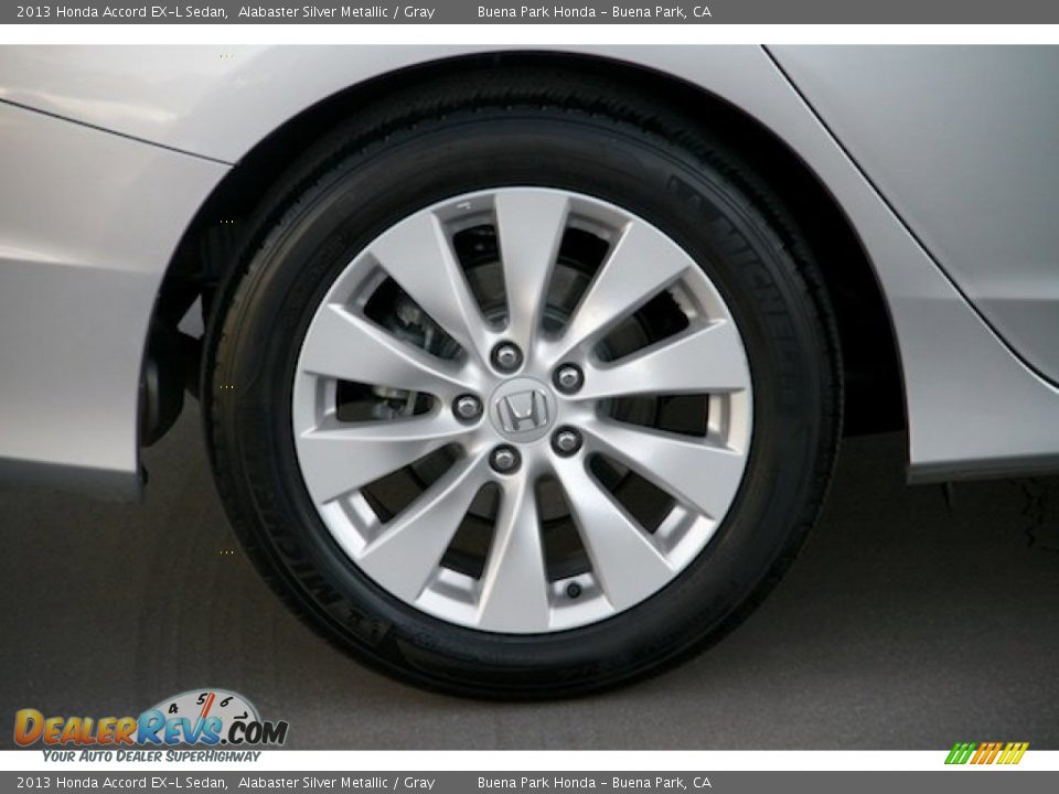 2013 Honda Accord EX-L Sedan Alabaster Silver Metallic / Gray Photo #33