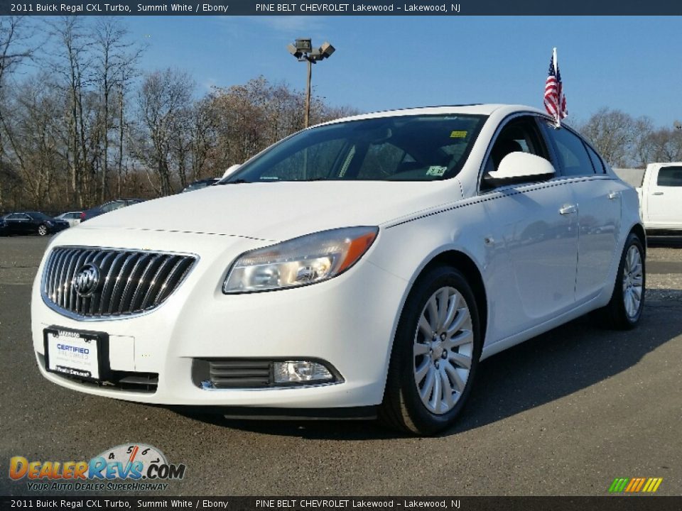 2011 Buick Regal CXL Turbo Summit White / Ebony Photo #3