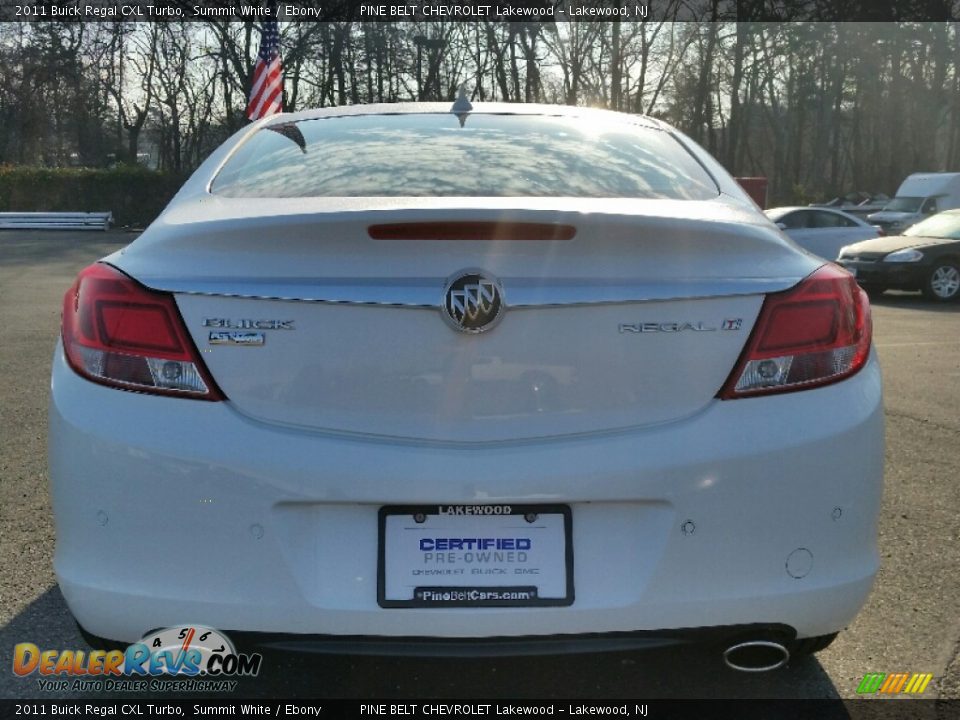 2011 Buick Regal CXL Turbo Summit White / Ebony Photo #6