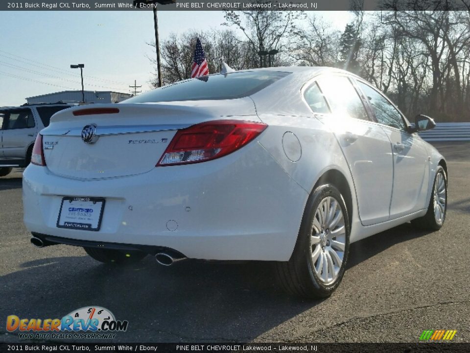 2011 Buick Regal CXL Turbo Summit White / Ebony Photo #7