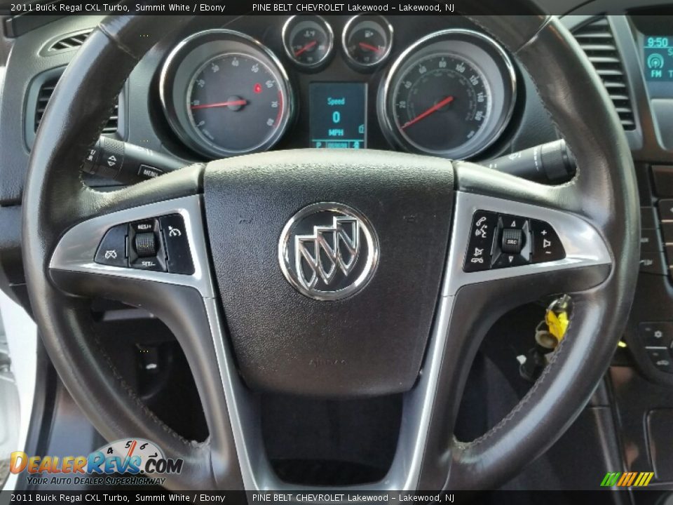 2011 Buick Regal CXL Turbo Summit White / Ebony Photo #17