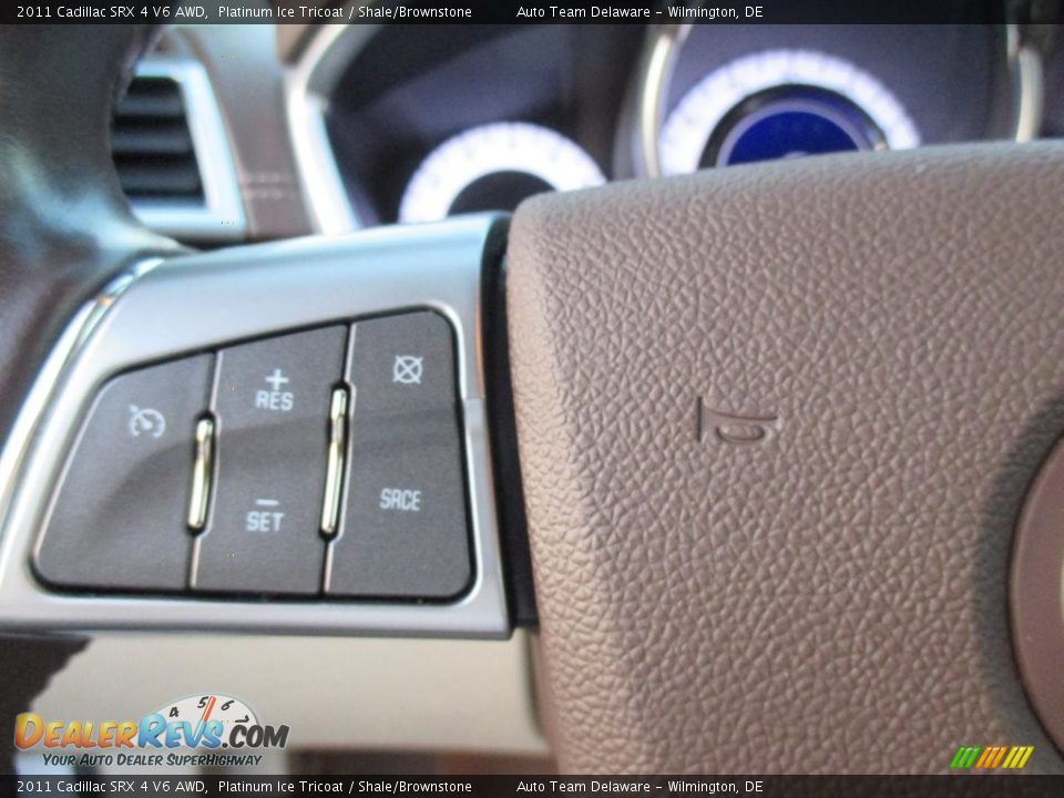 2011 Cadillac SRX 4 V6 AWD Platinum Ice Tricoat / Shale/Brownstone Photo #14