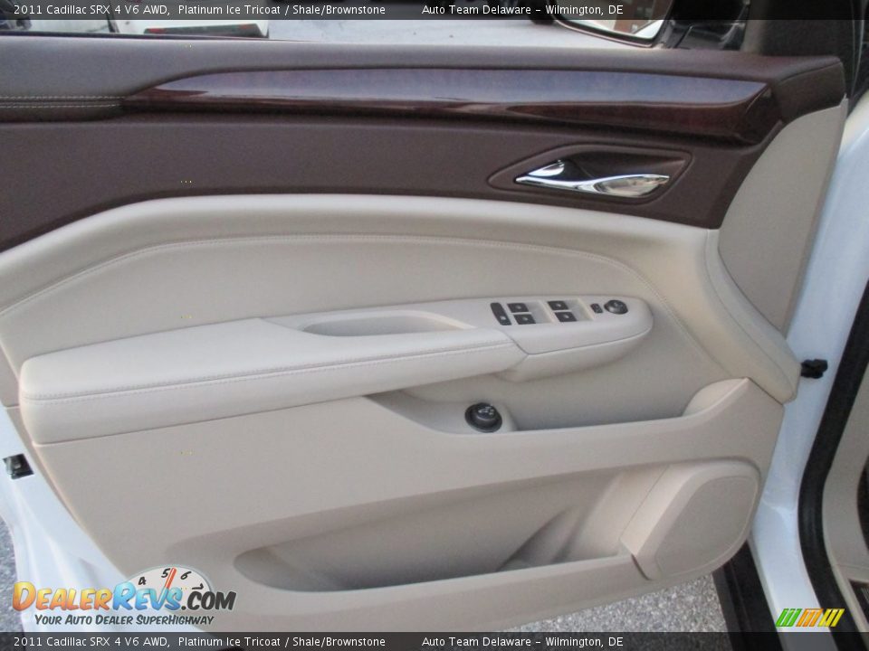 2011 Cadillac SRX 4 V6 AWD Platinum Ice Tricoat / Shale/Brownstone Photo #25