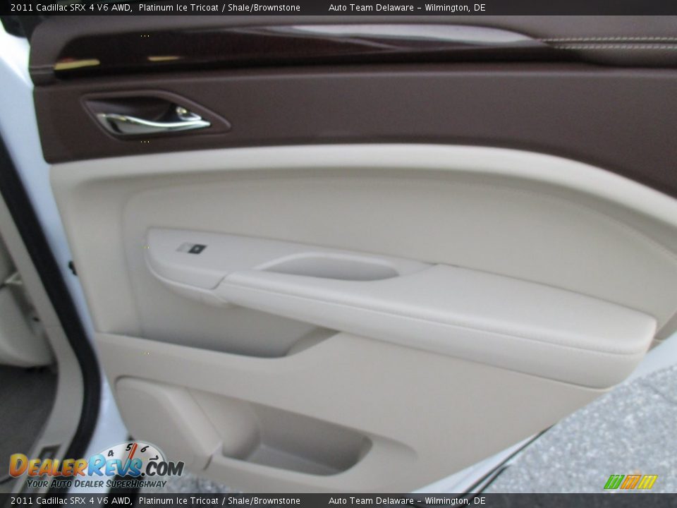 2011 Cadillac SRX 4 V6 AWD Platinum Ice Tricoat / Shale/Brownstone Photo #28