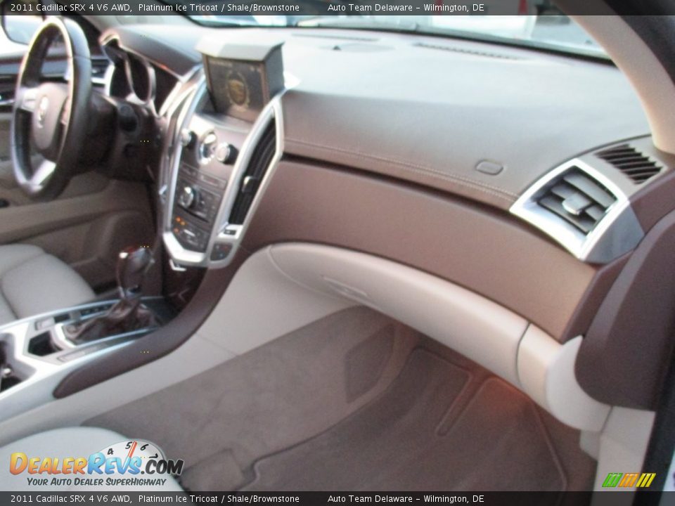 2011 Cadillac SRX 4 V6 AWD Platinum Ice Tricoat / Shale/Brownstone Photo #32