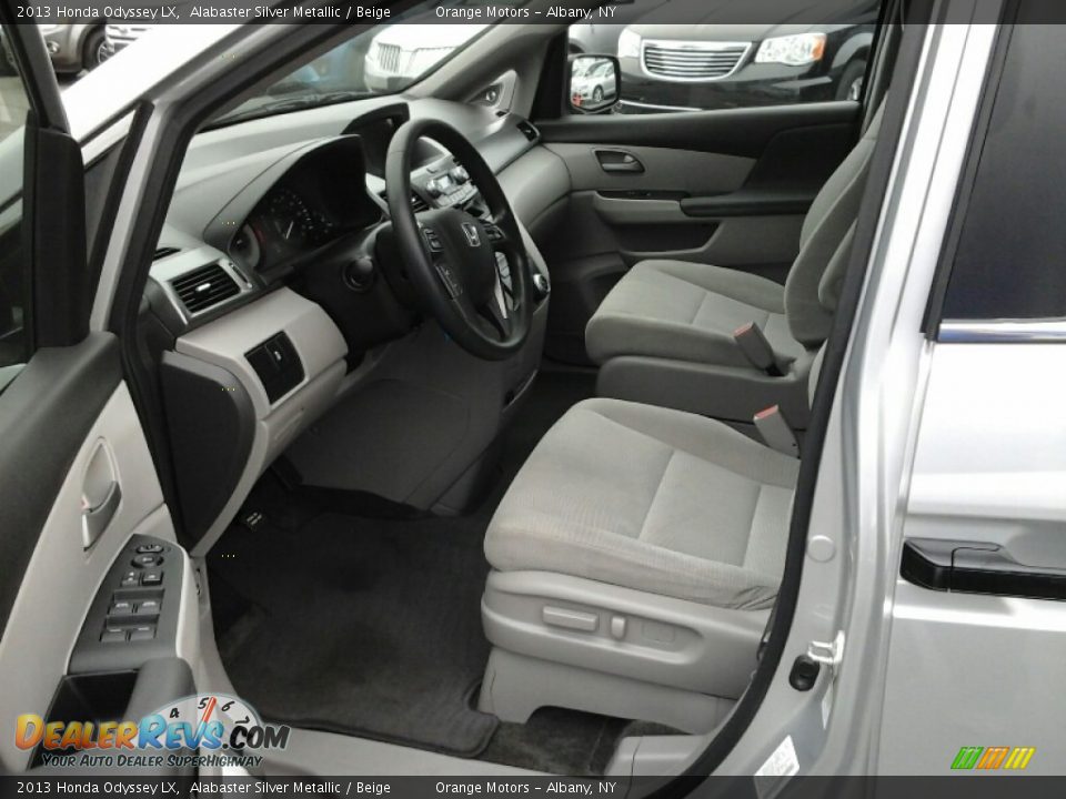 2013 Honda Odyssey LX Alabaster Silver Metallic / Beige Photo #8