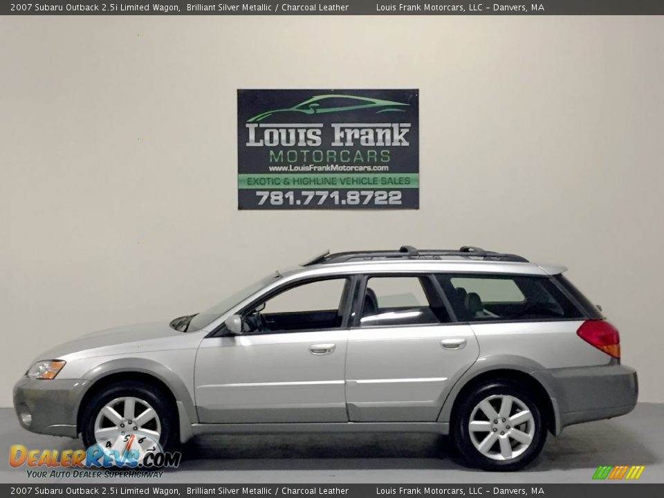 2007 Subaru Outback 2.5i Limited Wagon Brilliant Silver Metallic / Charcoal Leather Photo #1