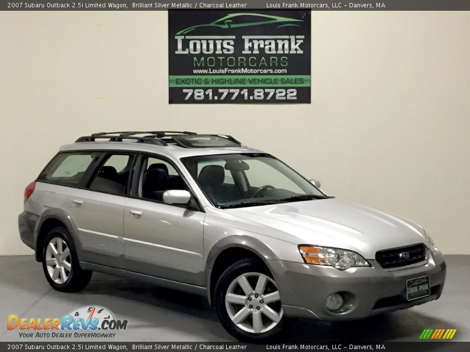 2007 Subaru Outback 2.5i Limited Wagon Brilliant Silver Metallic / Charcoal Leather Photo #2