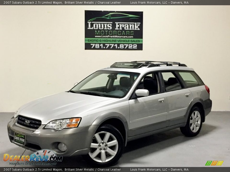 2007 Subaru Outback 2.5i Limited Wagon Brilliant Silver Metallic / Charcoal Leather Photo #4