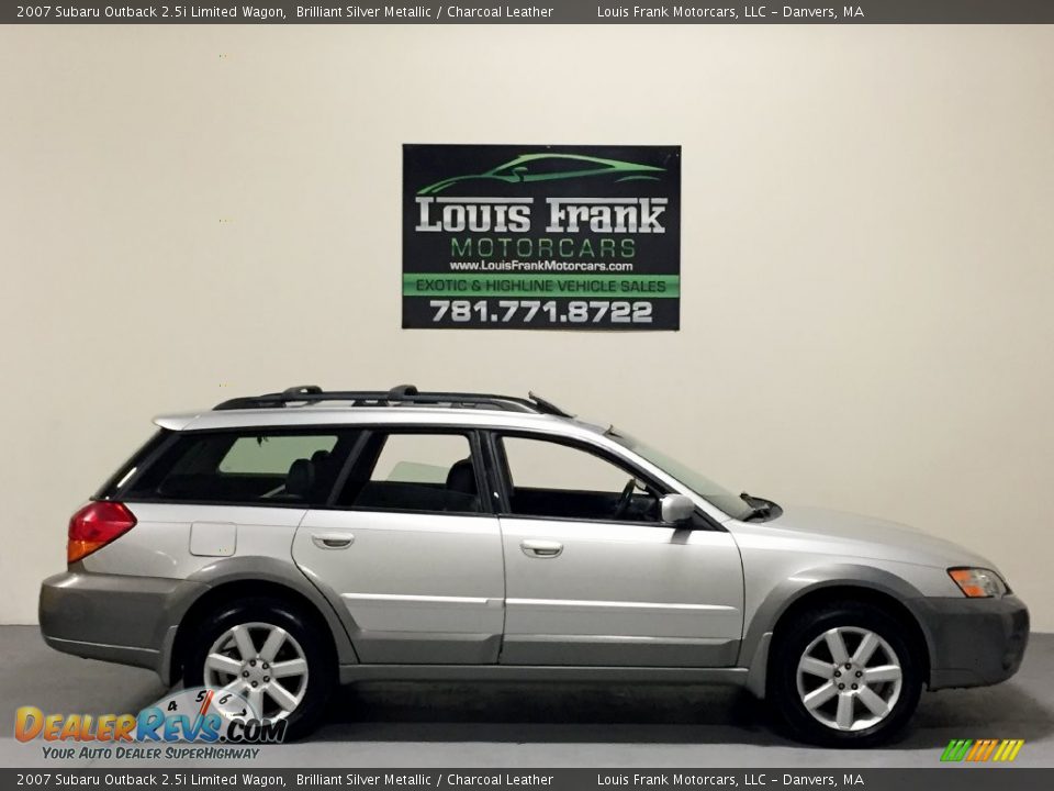 2007 Subaru Outback 2.5i Limited Wagon Brilliant Silver Metallic / Charcoal Leather Photo #6