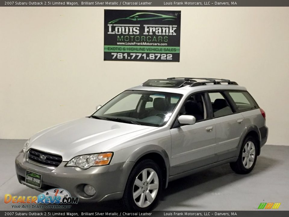 2007 Subaru Outback 2.5i Limited Wagon Brilliant Silver Metallic / Charcoal Leather Photo #9