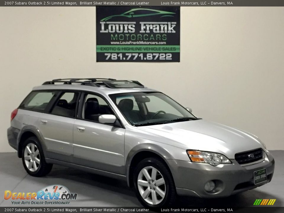 2007 Subaru Outback 2.5i Limited Wagon Brilliant Silver Metallic / Charcoal Leather Photo #10