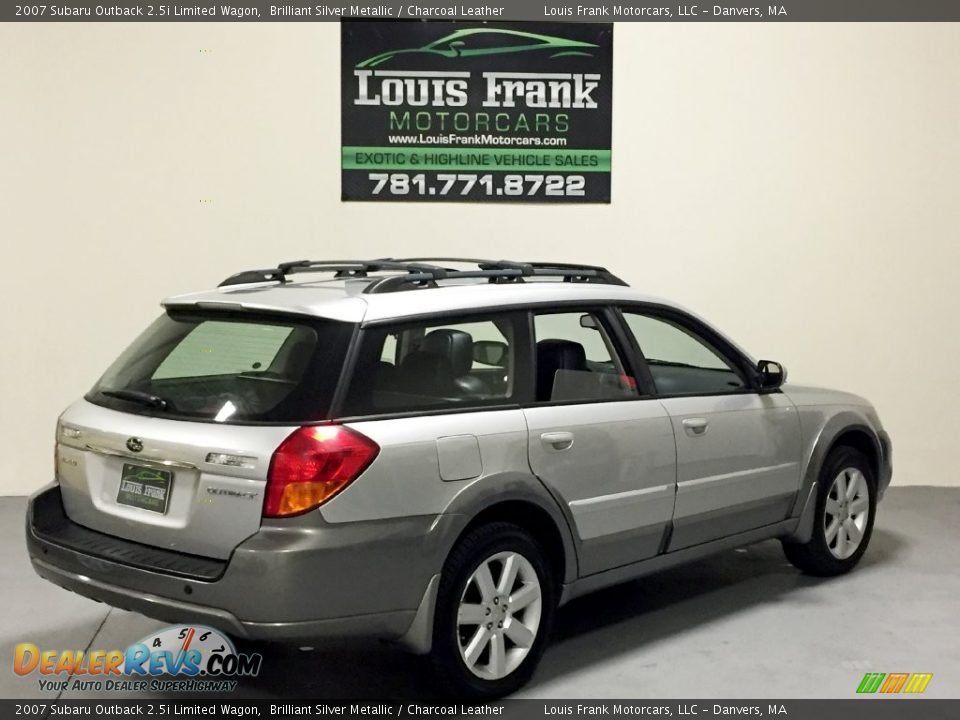 2007 Subaru Outback 2.5i Limited Wagon Brilliant Silver Metallic / Charcoal Leather Photo #12