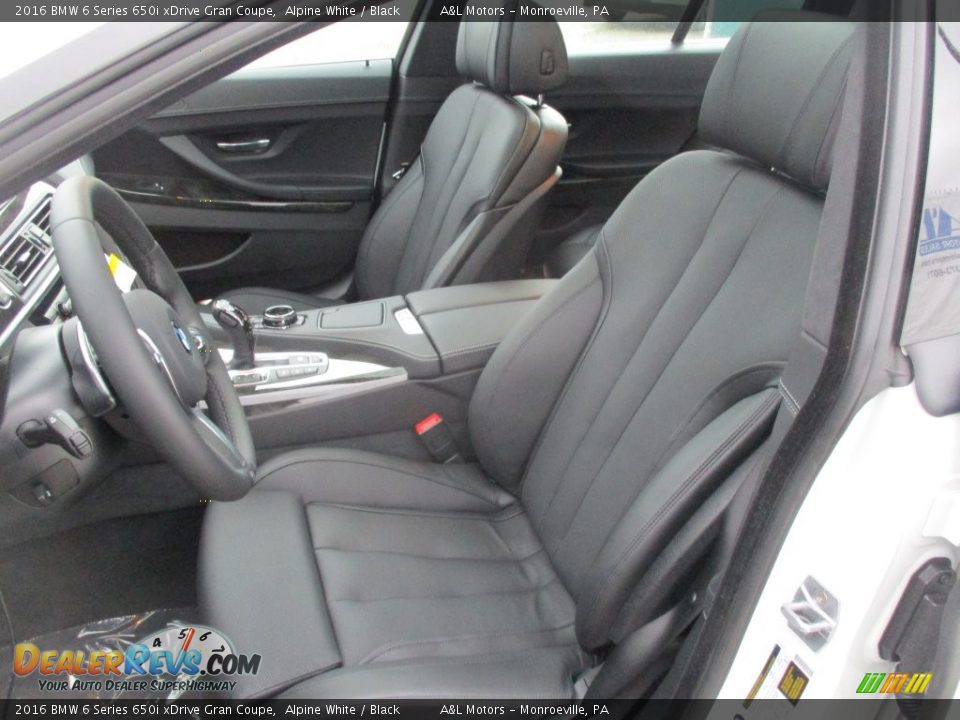 Front Seat of 2016 BMW 6 Series 650i xDrive Gran Coupe Photo #13