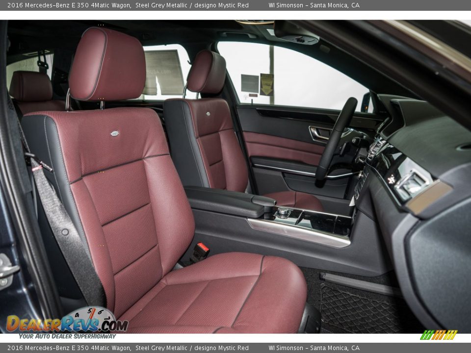 designo Mystic Red Interior - 2016 Mercedes-Benz E 350 4Matic Wagon Photo #2