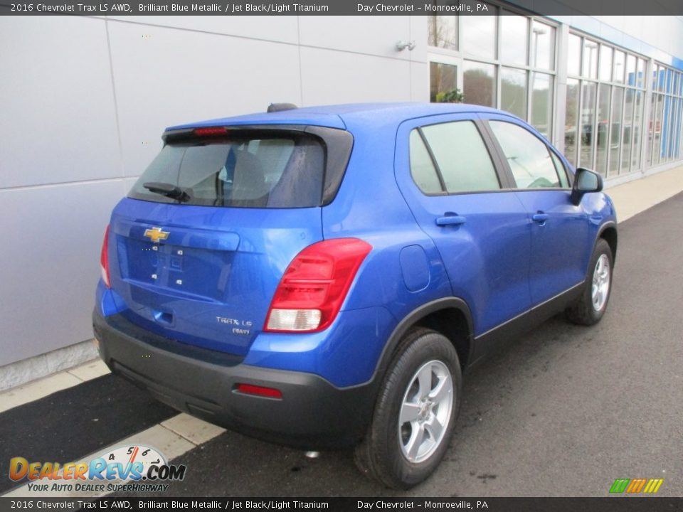 2016 Chevrolet Trax LS AWD Brilliant Blue Metallic / Jet Black/Light Titanium Photo #4