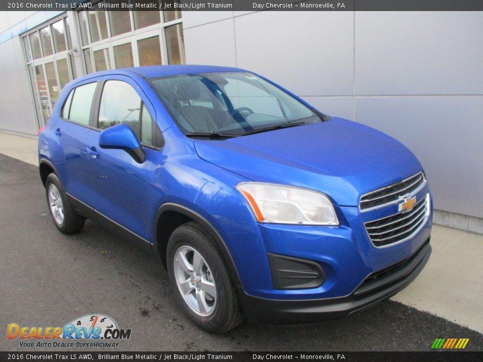 2016 Chevrolet Trax LS AWD Brilliant Blue Metallic / Jet Black/Light Titanium Photo #10