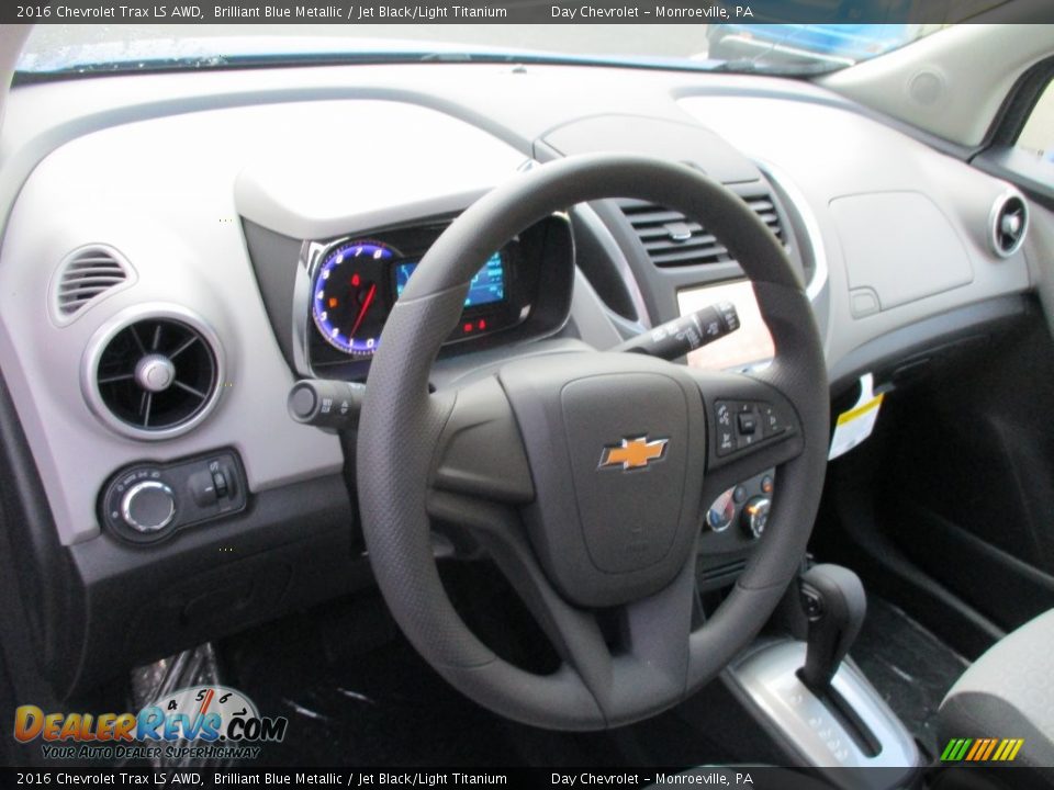 2016 Chevrolet Trax LS AWD Brilliant Blue Metallic / Jet Black/Light Titanium Photo #14