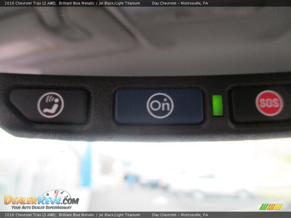 2016 Chevrolet Trax LS AWD Brilliant Blue Metallic / Jet Black/Light Titanium Photo #18