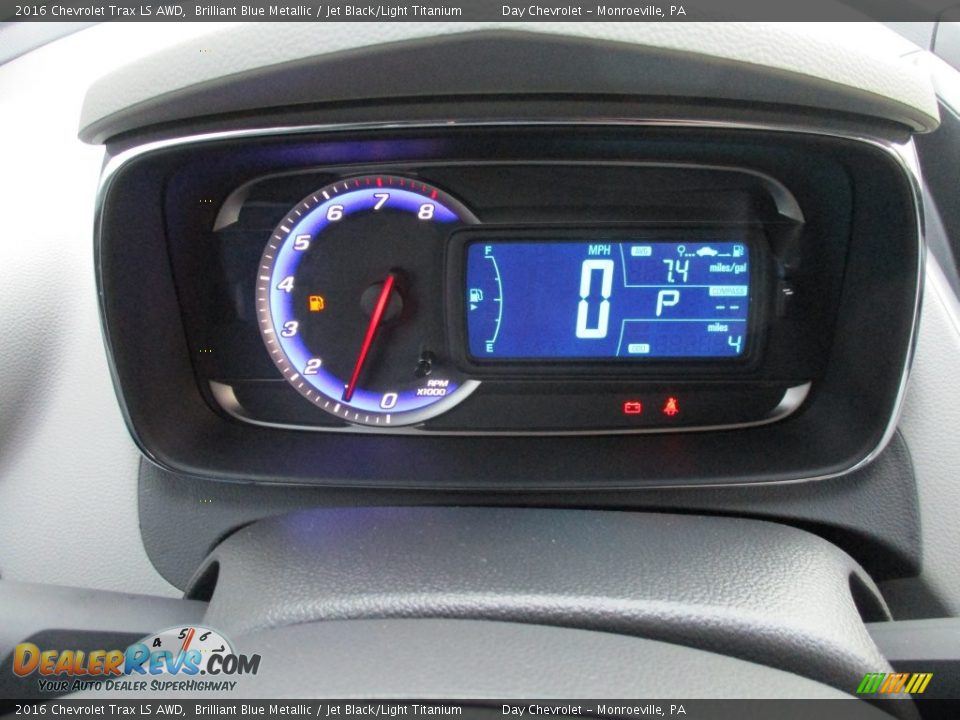 2016 Chevrolet Trax LS AWD Brilliant Blue Metallic / Jet Black/Light Titanium Photo #20
