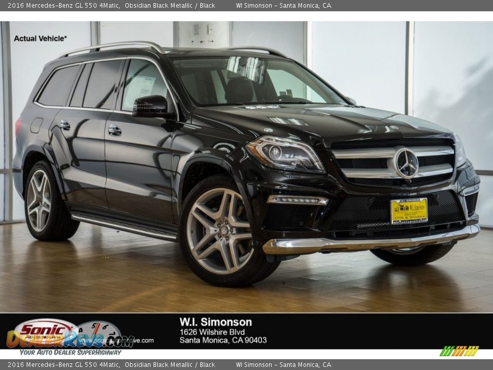 2016 Mercedes-Benz GL 550 4Matic Obsidian Black Metallic / Black Photo #1