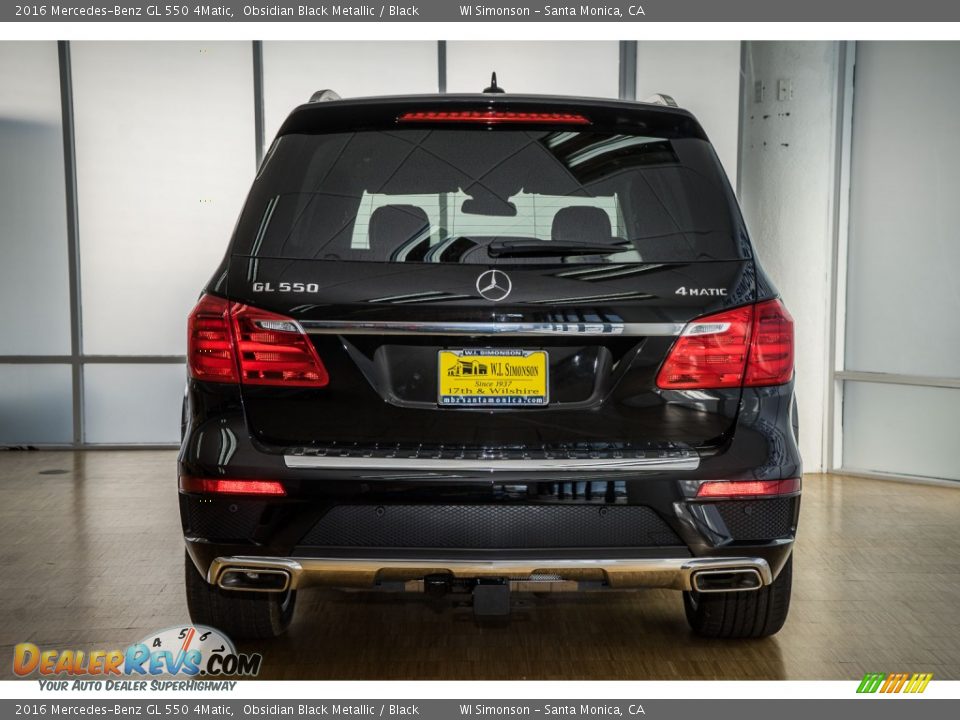 2016 Mercedes-Benz GL 550 4Matic Obsidian Black Metallic / Black Photo #4