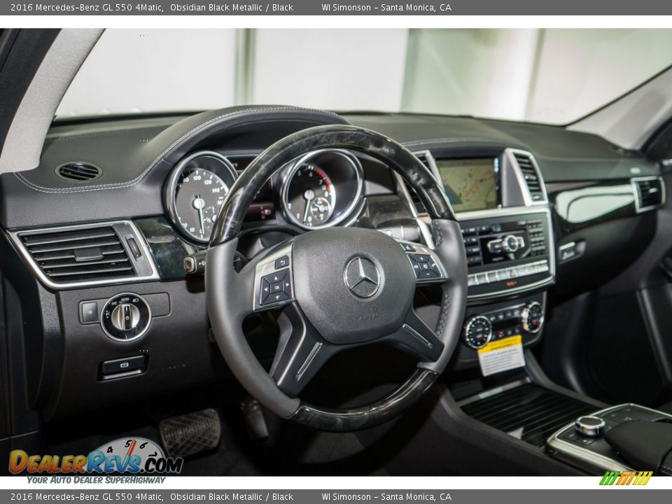 2016 Mercedes-Benz GL 550 4Matic Obsidian Black Metallic / Black Photo #5