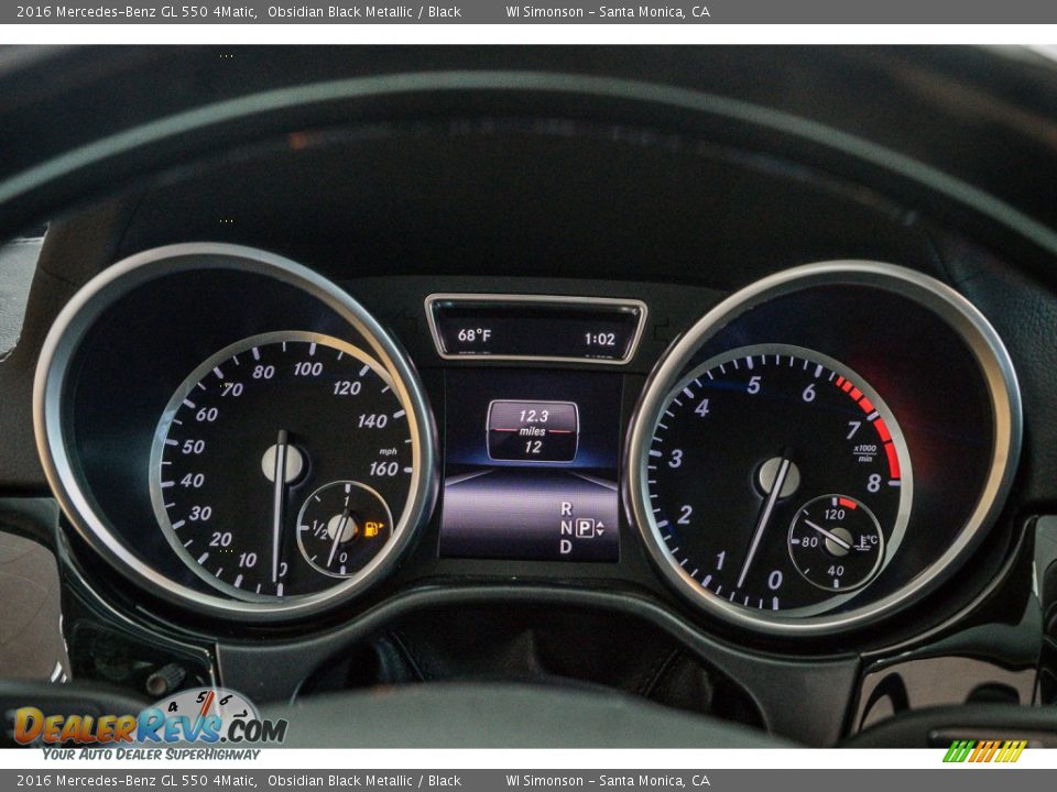 2016 Mercedes-Benz GL 550 4Matic Obsidian Black Metallic / Black Photo #7