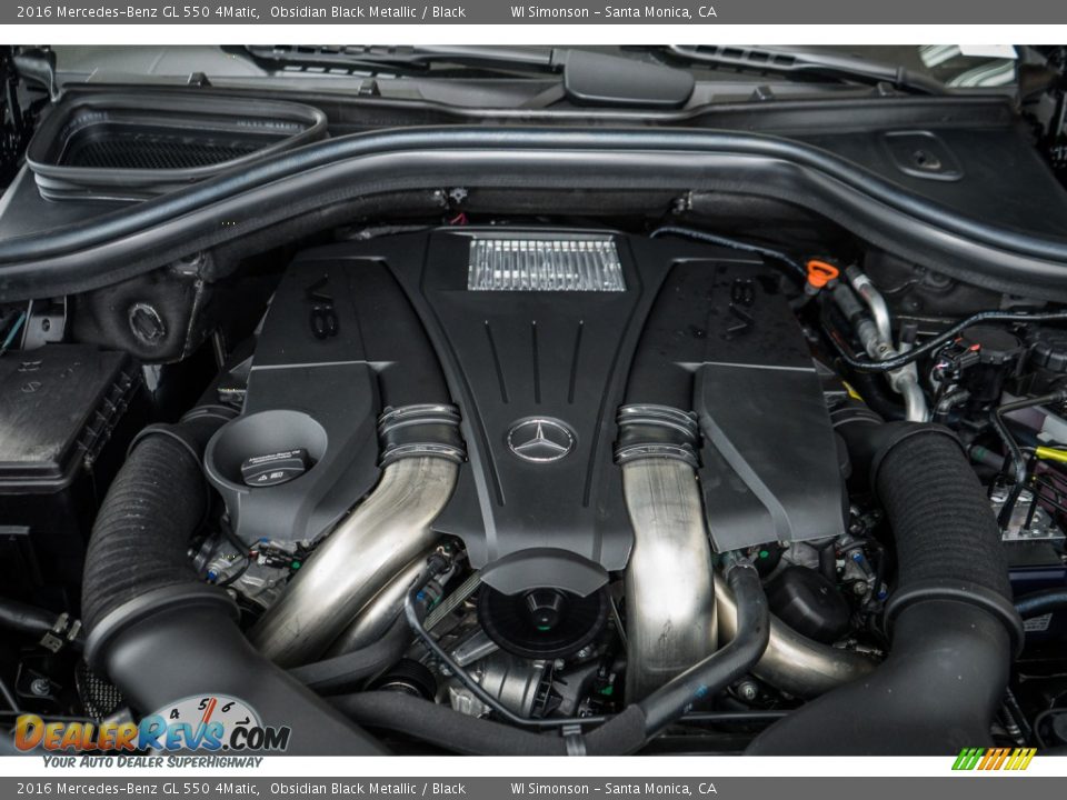2016 Mercedes-Benz GL 550 4Matic Obsidian Black Metallic / Black Photo #9