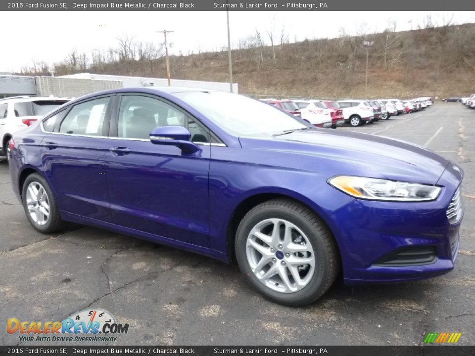 Deep Impact Blue Metallic 2016 Ford Fusion SE Photo #1