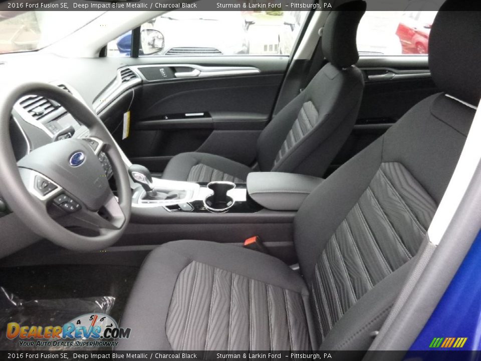 2016 Ford Fusion SE Deep Impact Blue Metallic / Charcoal Black Photo #8