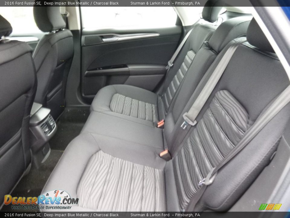 2016 Ford Fusion SE Deep Impact Blue Metallic / Charcoal Black Photo #9