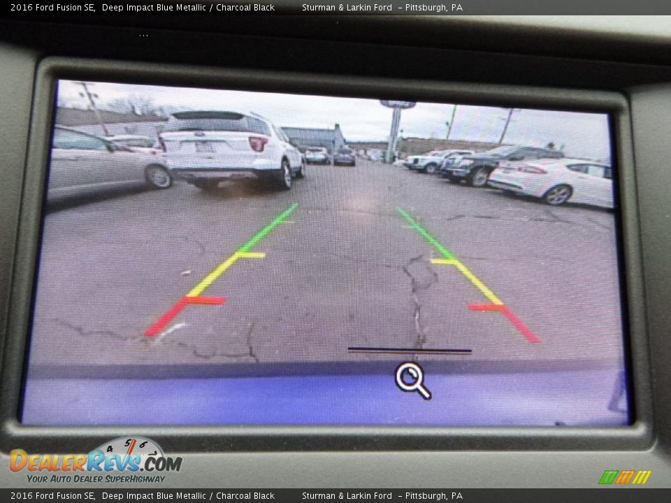 2016 Ford Fusion SE Deep Impact Blue Metallic / Charcoal Black Photo #14