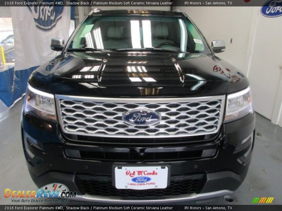 2016 Ford Explorer Platinum 4WD Shadow Black / Platinum Medium Soft Ceramic Nirvana Leather Photo #2