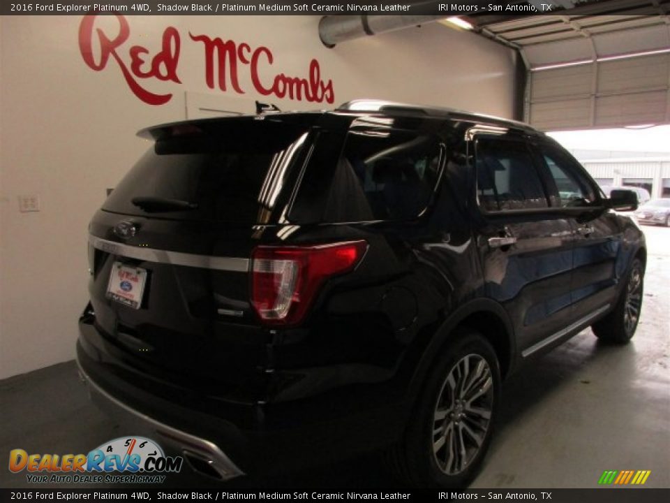 2016 Ford Explorer Platinum 4WD Shadow Black / Platinum Medium Soft Ceramic Nirvana Leather Photo #6