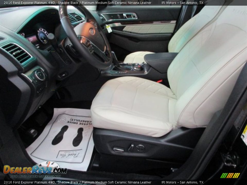 Front Seat of 2016 Ford Explorer Platinum 4WD Photo #9