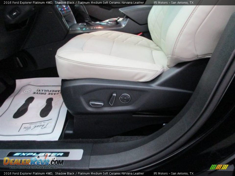 Front Seat of 2016 Ford Explorer Platinum 4WD Photo #13