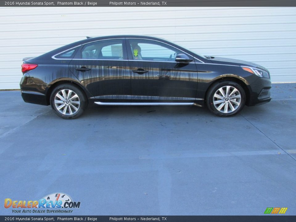 2016 Hyundai Sonata Sport Phantom Black / Beige Photo #3
