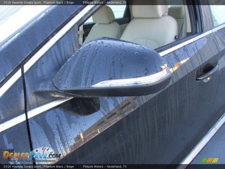 2016 Hyundai Sonata Sport Phantom Black / Beige Photo #12