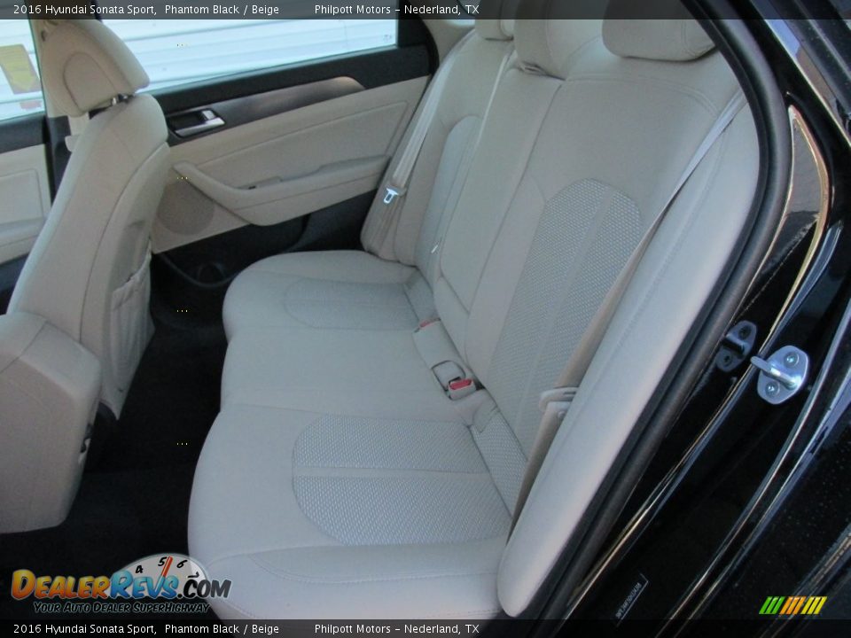 2016 Hyundai Sonata Sport Phantom Black / Beige Photo #18