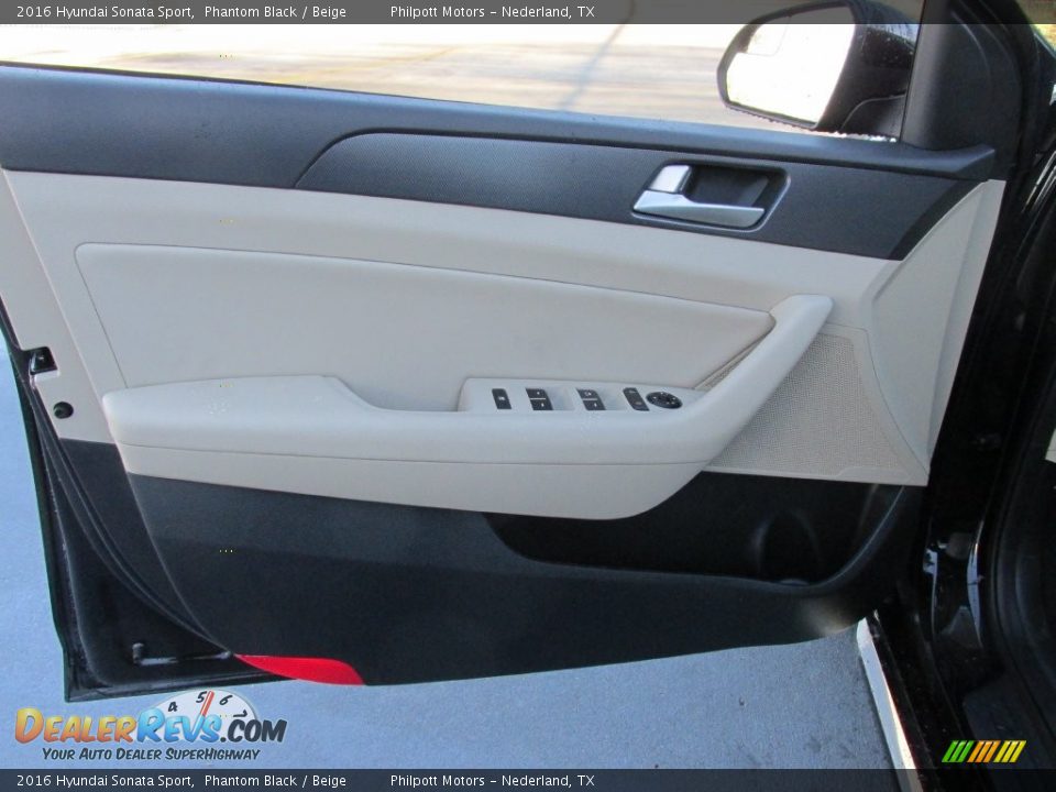 2016 Hyundai Sonata Sport Phantom Black / Beige Photo #19