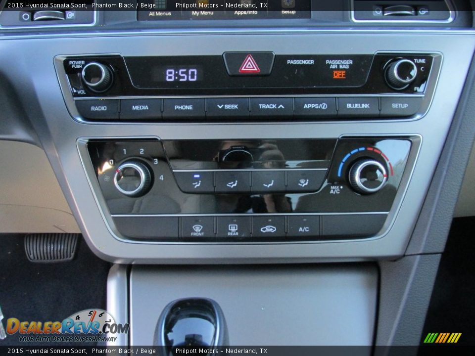 2016 Hyundai Sonata Sport Phantom Black / Beige Photo #26