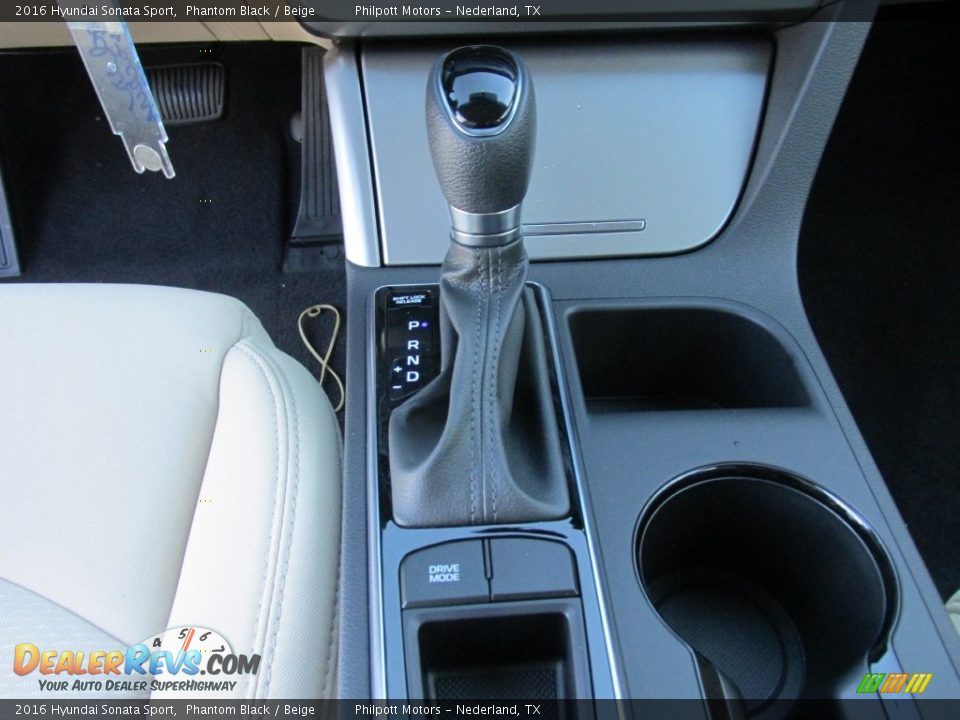 2016 Hyundai Sonata Sport Phantom Black / Beige Photo #27
