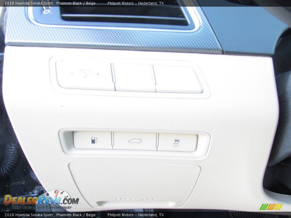 2016 Hyundai Sonata Sport Phantom Black / Beige Photo #30