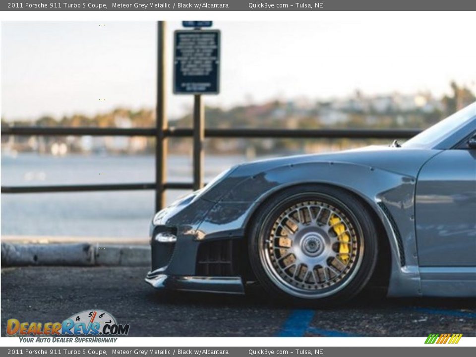 2011 Porsche 911 Turbo S Coupe Meteor Grey Metallic / Black w/Alcantara Photo #15