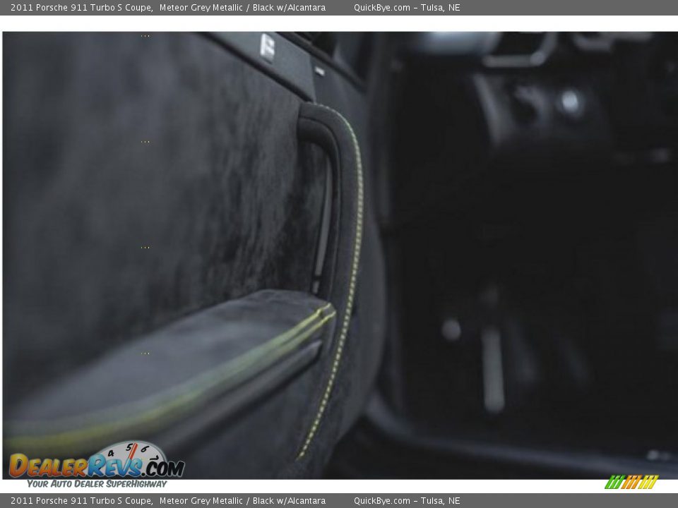 2011 Porsche 911 Turbo S Coupe Meteor Grey Metallic / Black w/Alcantara Photo #20