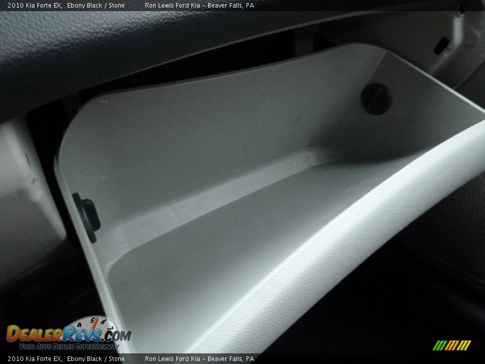 2010 Kia Forte EX Ebony Black / Stone Photo #19